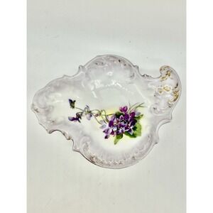 Austria Candy Trinket Dish Vintage Porcelain Hand Painted 5.75 Inch‎ See Notes